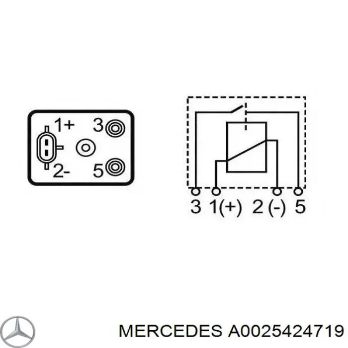 Реле високого струму A0025424719 Mercedes