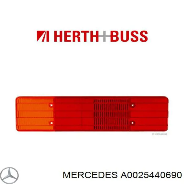 Купити A0025440690 Mercedes Скло заднього ліхтаря, лівого