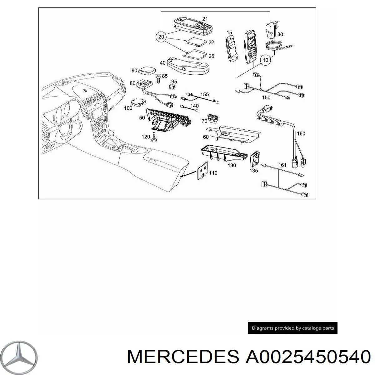 A0025450540 Mercedes 