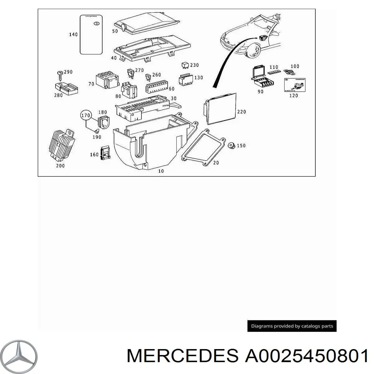  0025450801 Mercedes