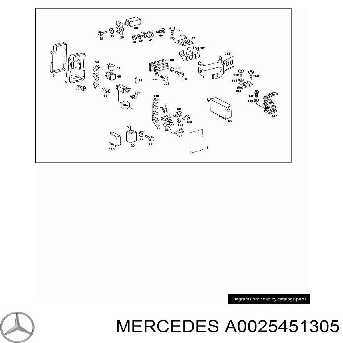 Mercedes A0025451305 ціна, від 19.00 USD