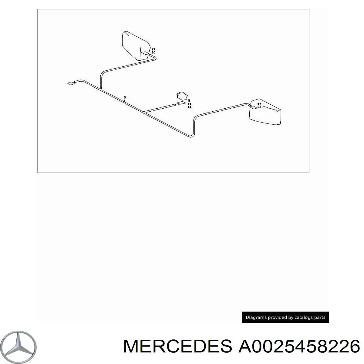  Mercedes A0025458226 ціна, від 3.80 USD