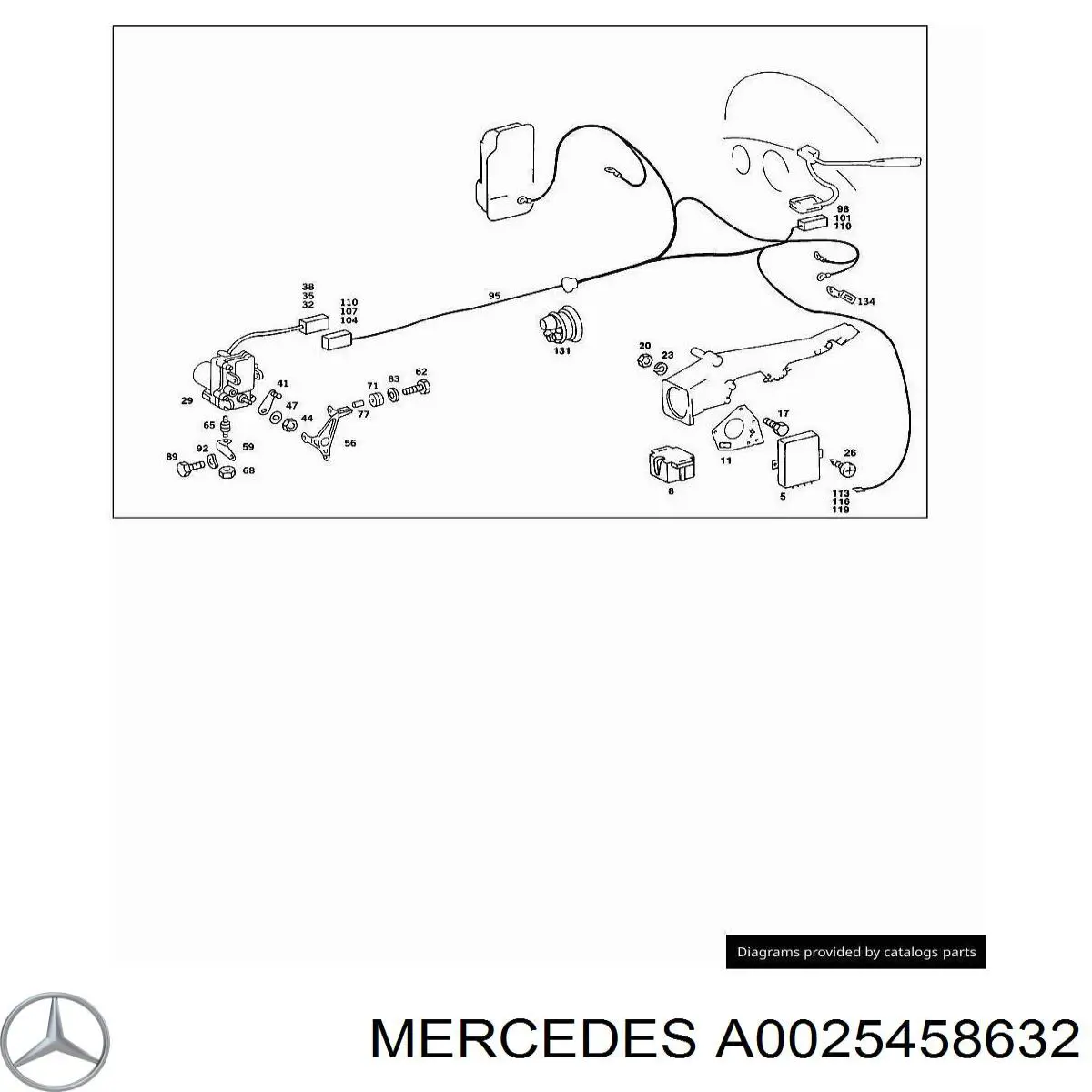  Mercedes A0025458632 ціна, від 25.31 USD