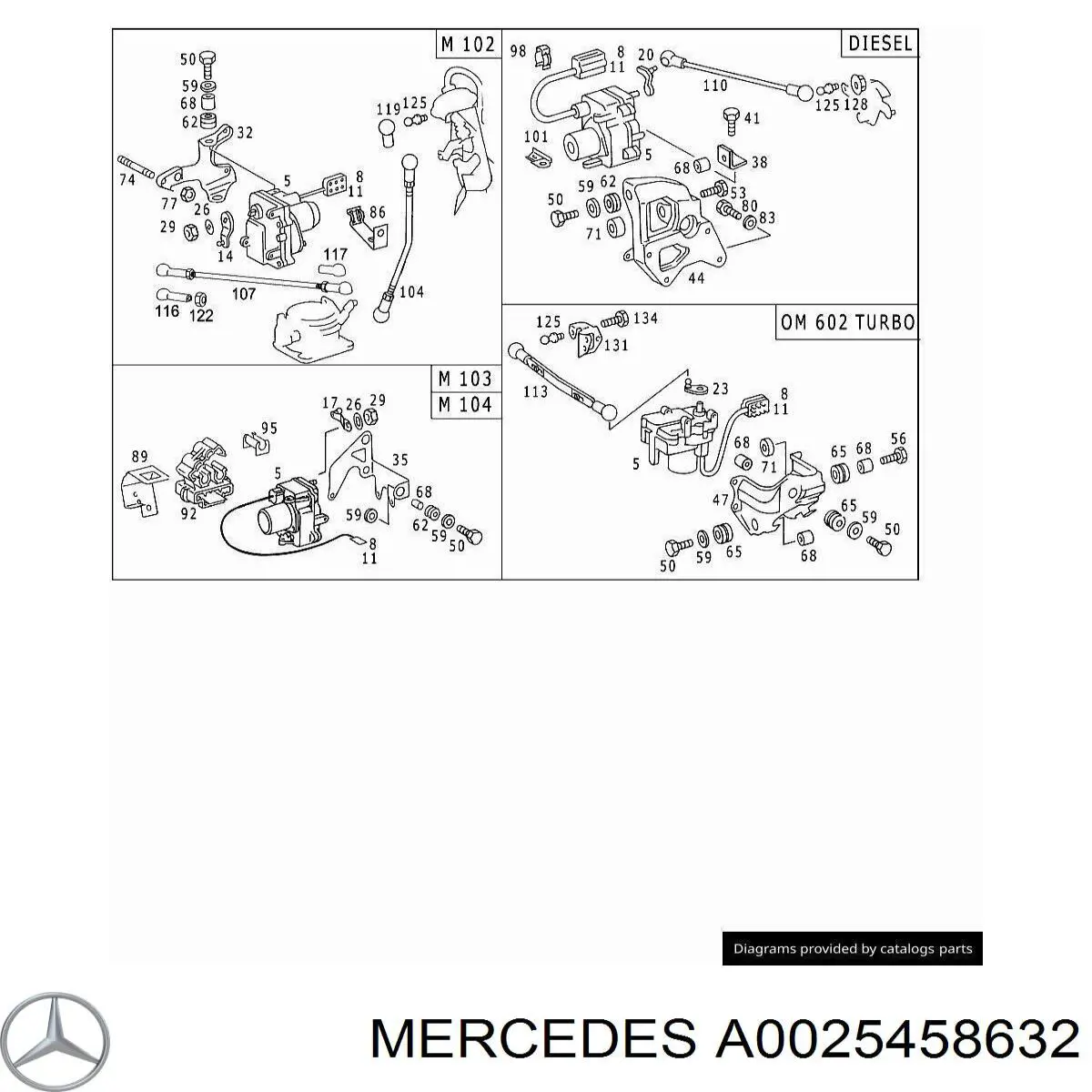 A0025458632 Mercedes 