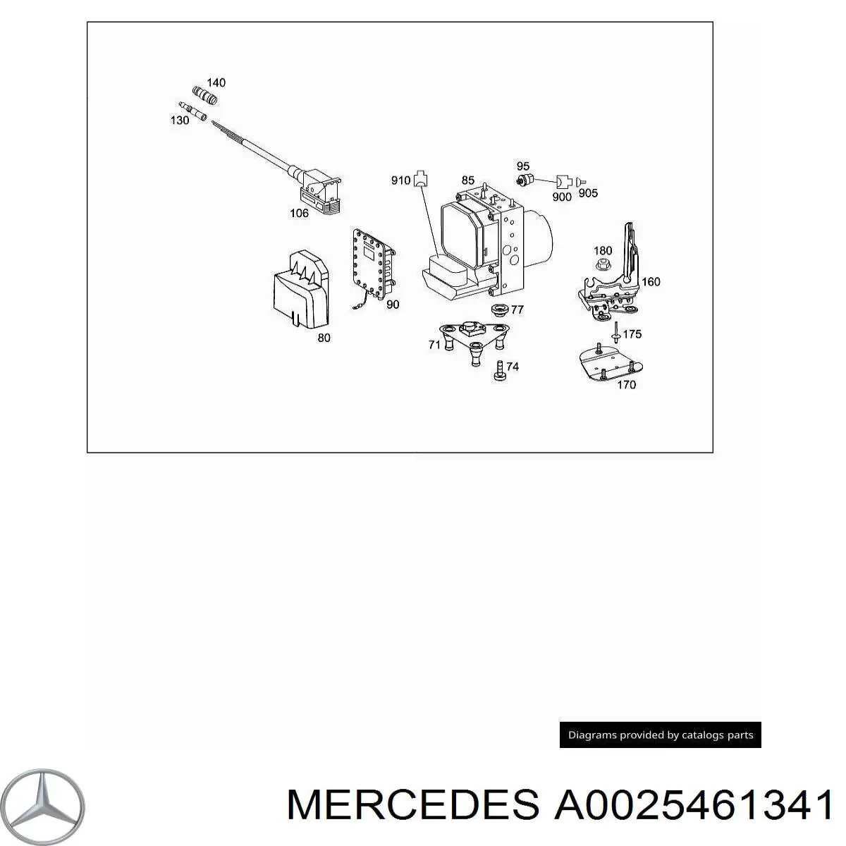  Mercedes A0025461341 ціна, від 3.72 USD
