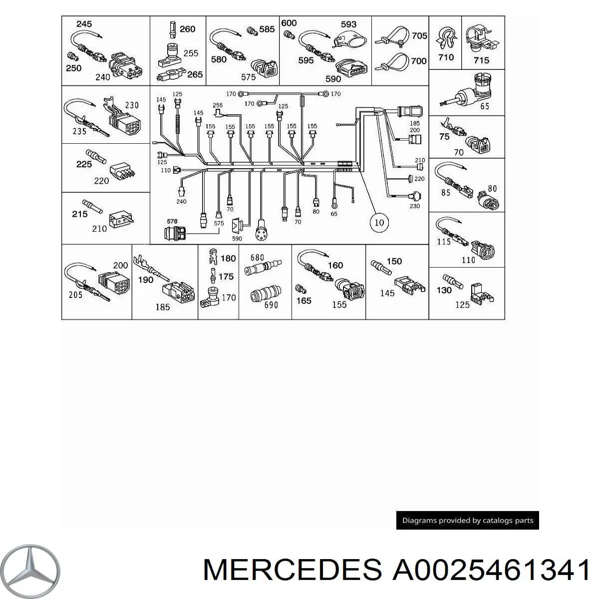 Купити A0025461341 Mercedes 
