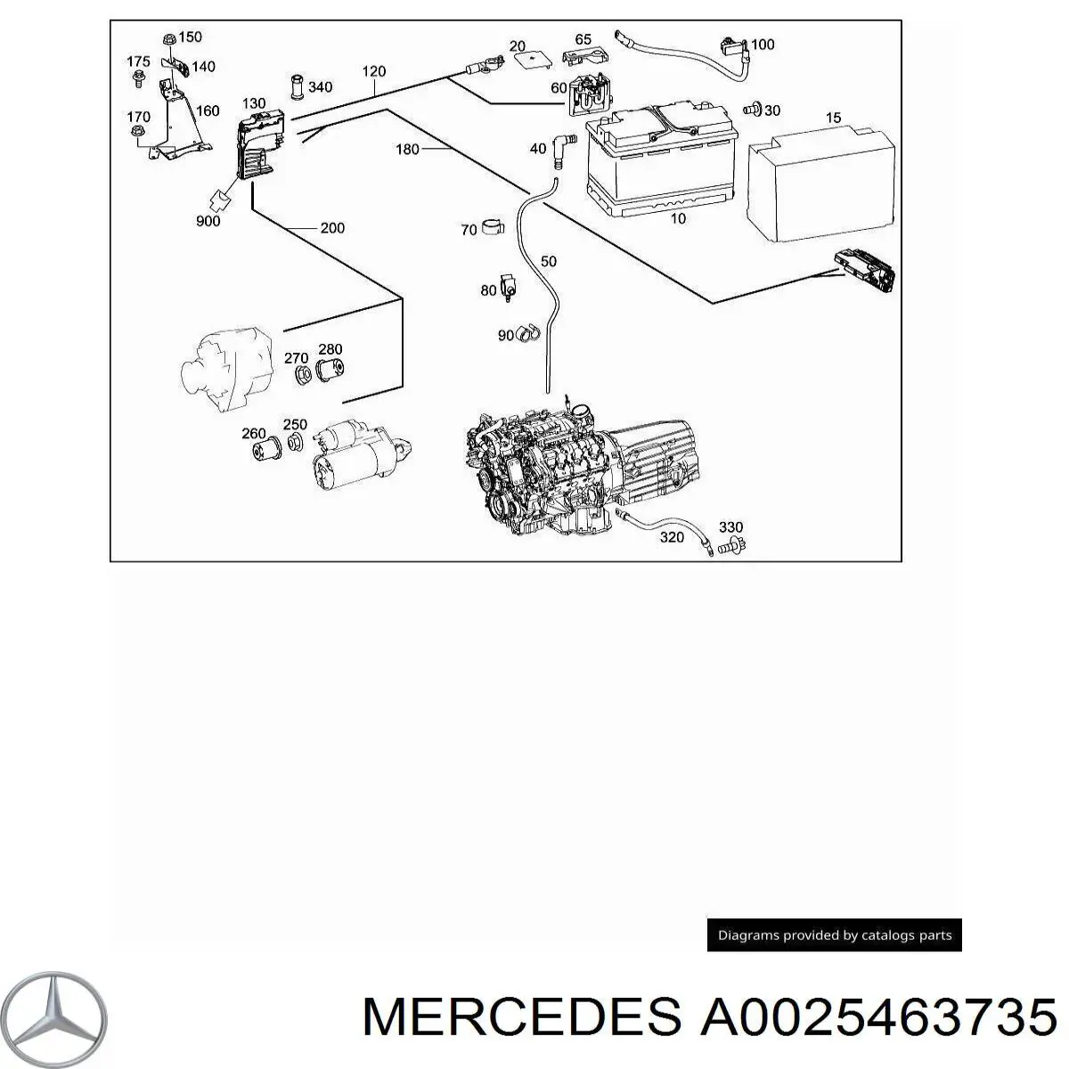  Mercedes A0025463735 ціна, від 8.78 USD