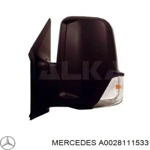 Дзеркальний елемент лівого дзеркала заднього виду Mercedes A0028111533 ціна, від 13.93 USD