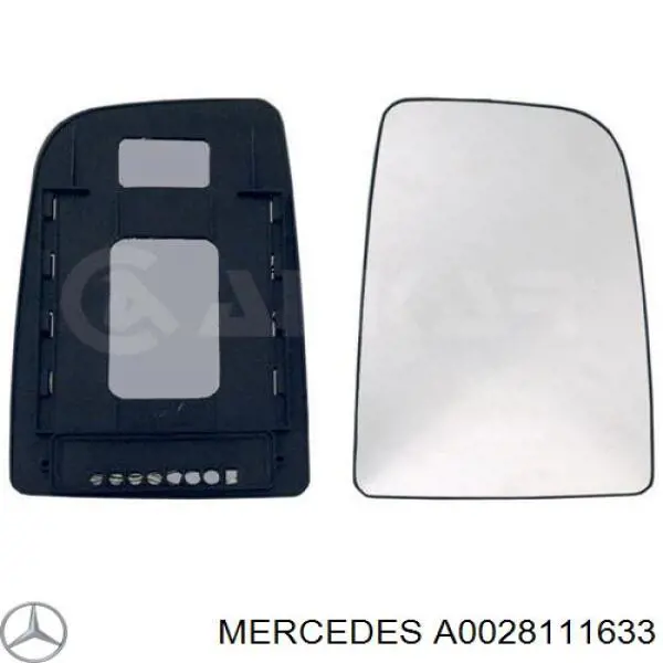 Купити A0028111633 Mercedes Дзеркальний елемент правого дзеркала заднього виду