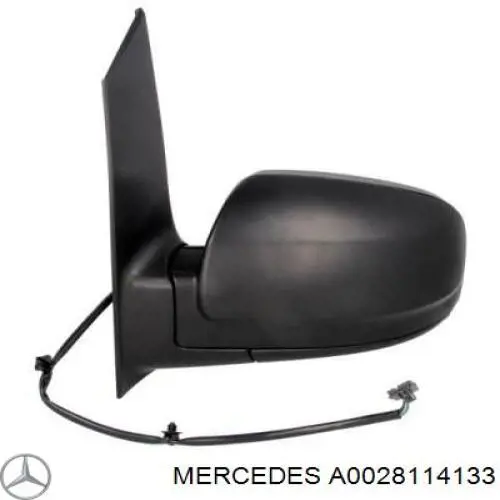 Дзеркальний елемент дзеркала заднього виду, лівого A0028114133 Mercedes