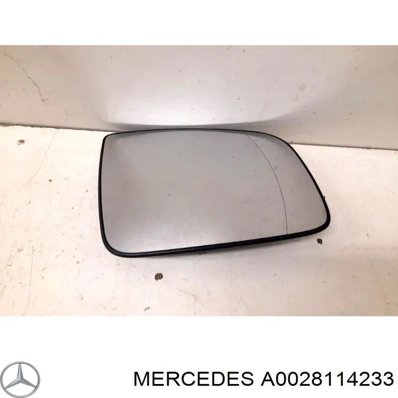 Дзеркальний елемент дзеркала заднього виду, правого A0028114233 Mercedes