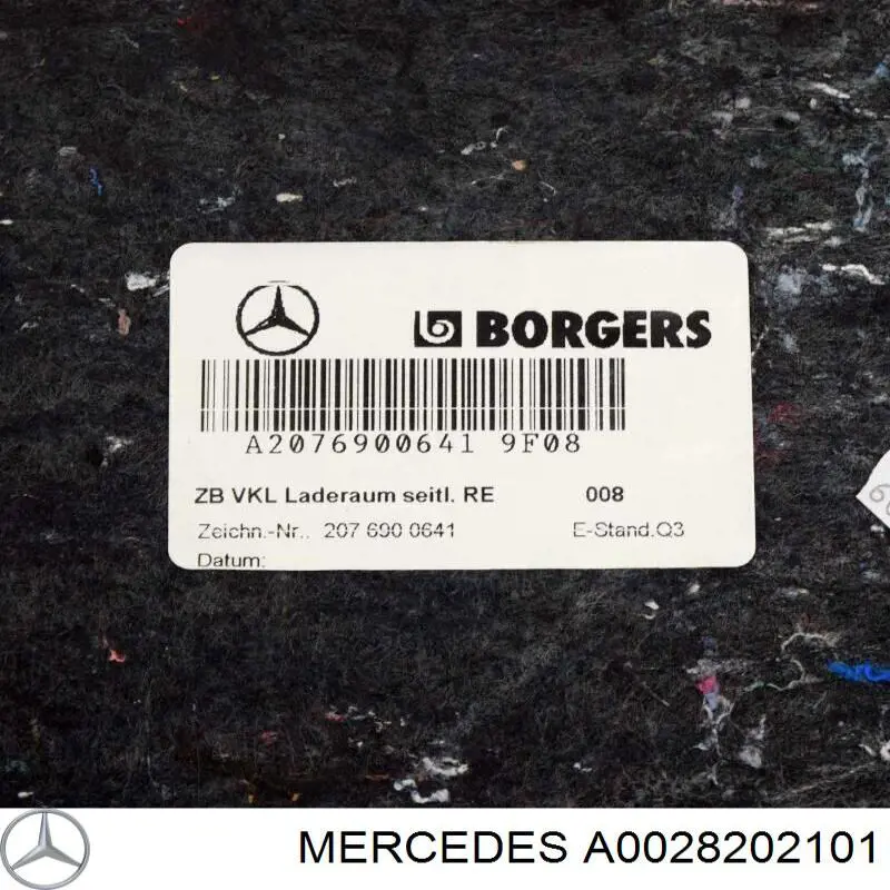 Плафон освітлення кабіни A0028202101 Mercedes