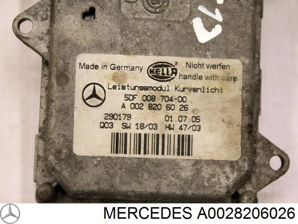 Модуль керування (ЕБУ) світлом фар Mercedes 38205126