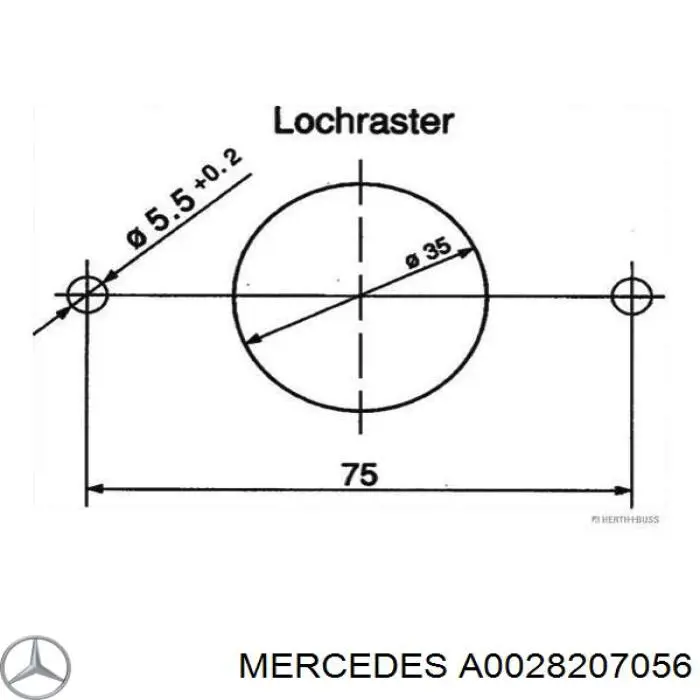 A0028207056 Mercedes 