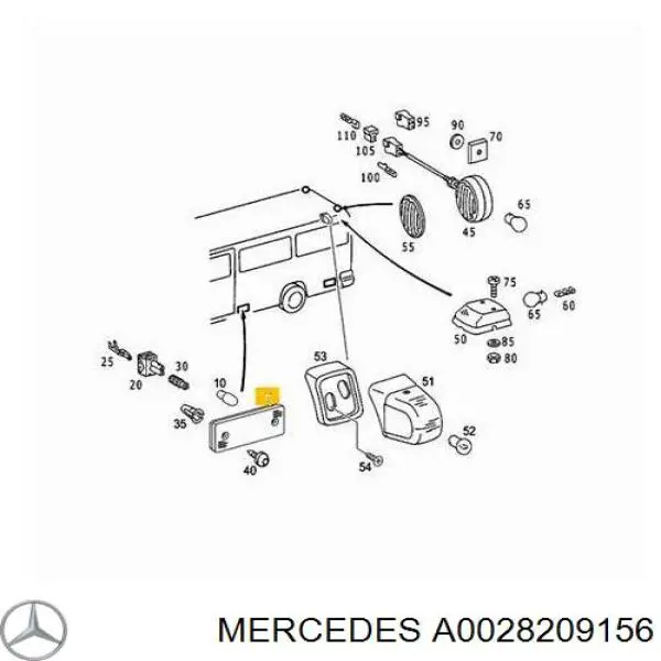 Купити A0028209156 Mercedes Поворотник