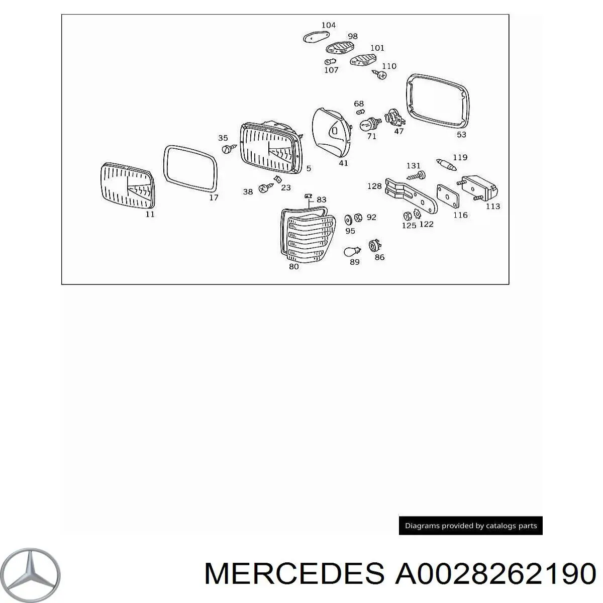 A0028262190 Mercedes 