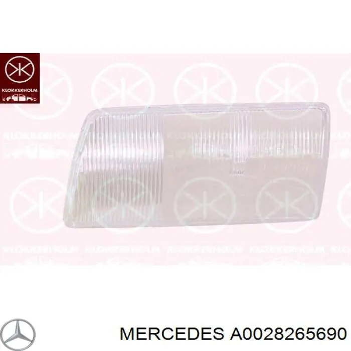 A0028265690 Mercedes скло фари лівої