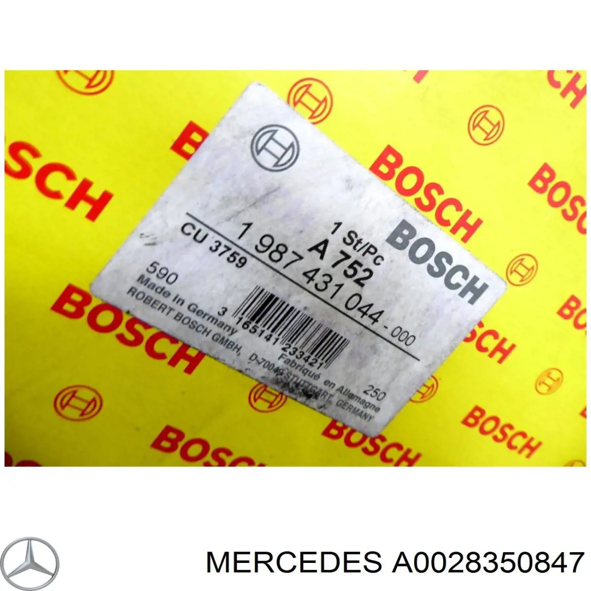Повітряний фільтр салону Mercedes A0028350847