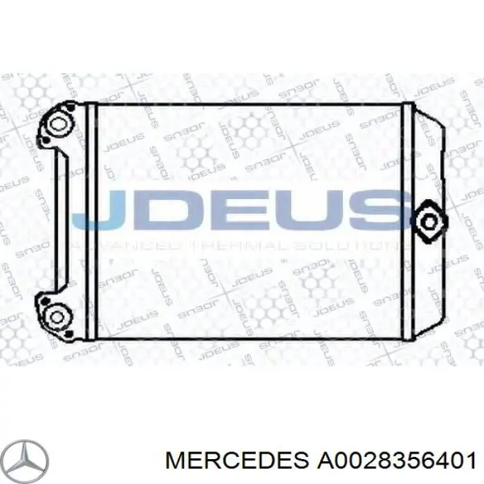 Радіатор пічки (обігрівача) Mercedes A0028356401 ціна, від 157.19 USD