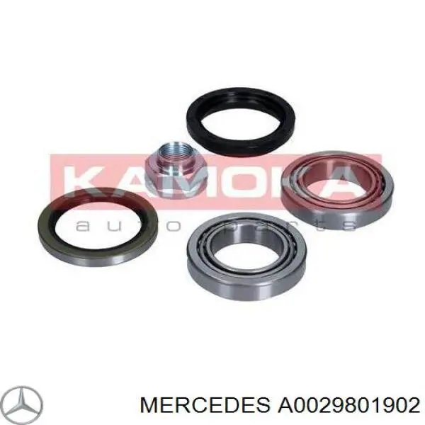 Підшипник ступиці передній, внутрішній Mercedes A0029801902 ціна, від 50.16 USD