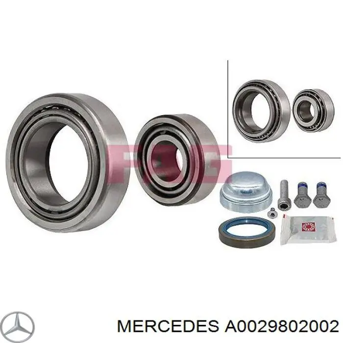 Купити A0029802002 Mercedes Передній підшипник колеса
