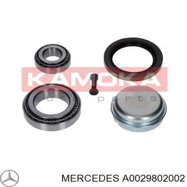 Підшипник маточини передньої, зовнішній Mercedes A0029802002 ціна, від 41.28 USD