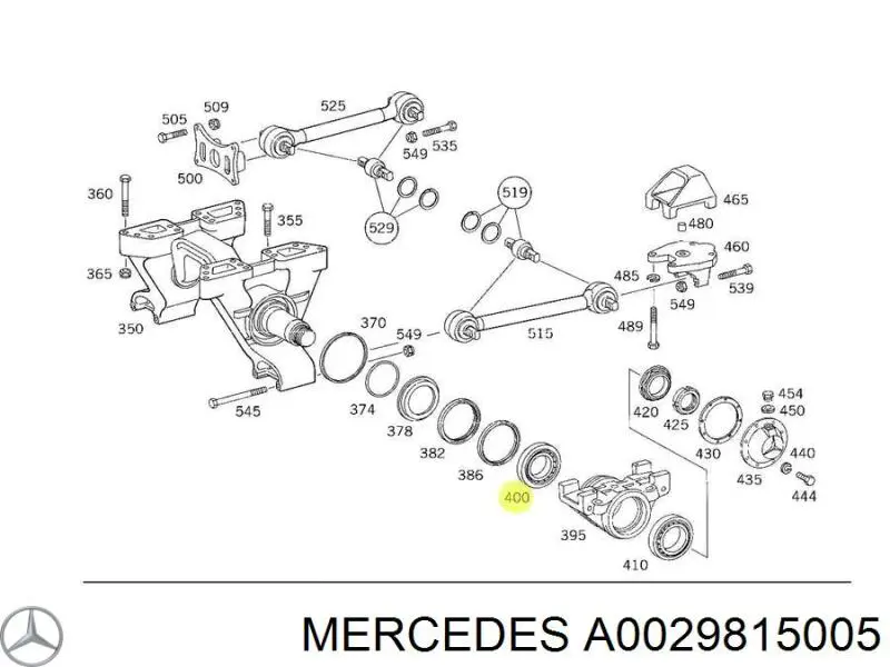 A0029815005 Mercedes Підшипник ступиці пер/зад