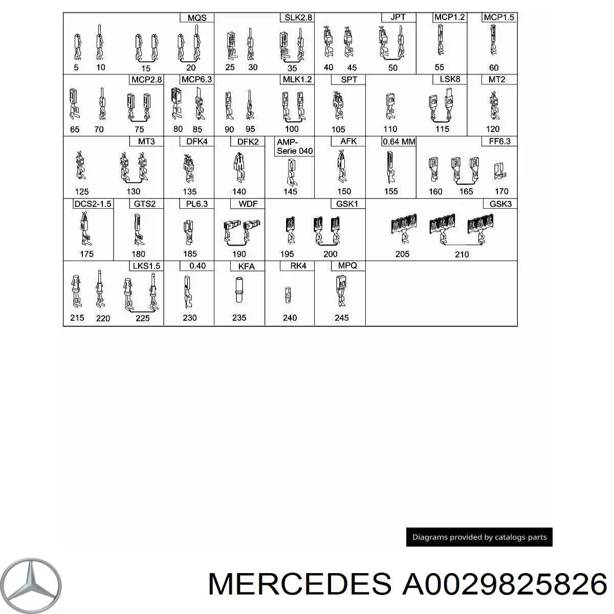 Купити A0029825826 Mercedes 