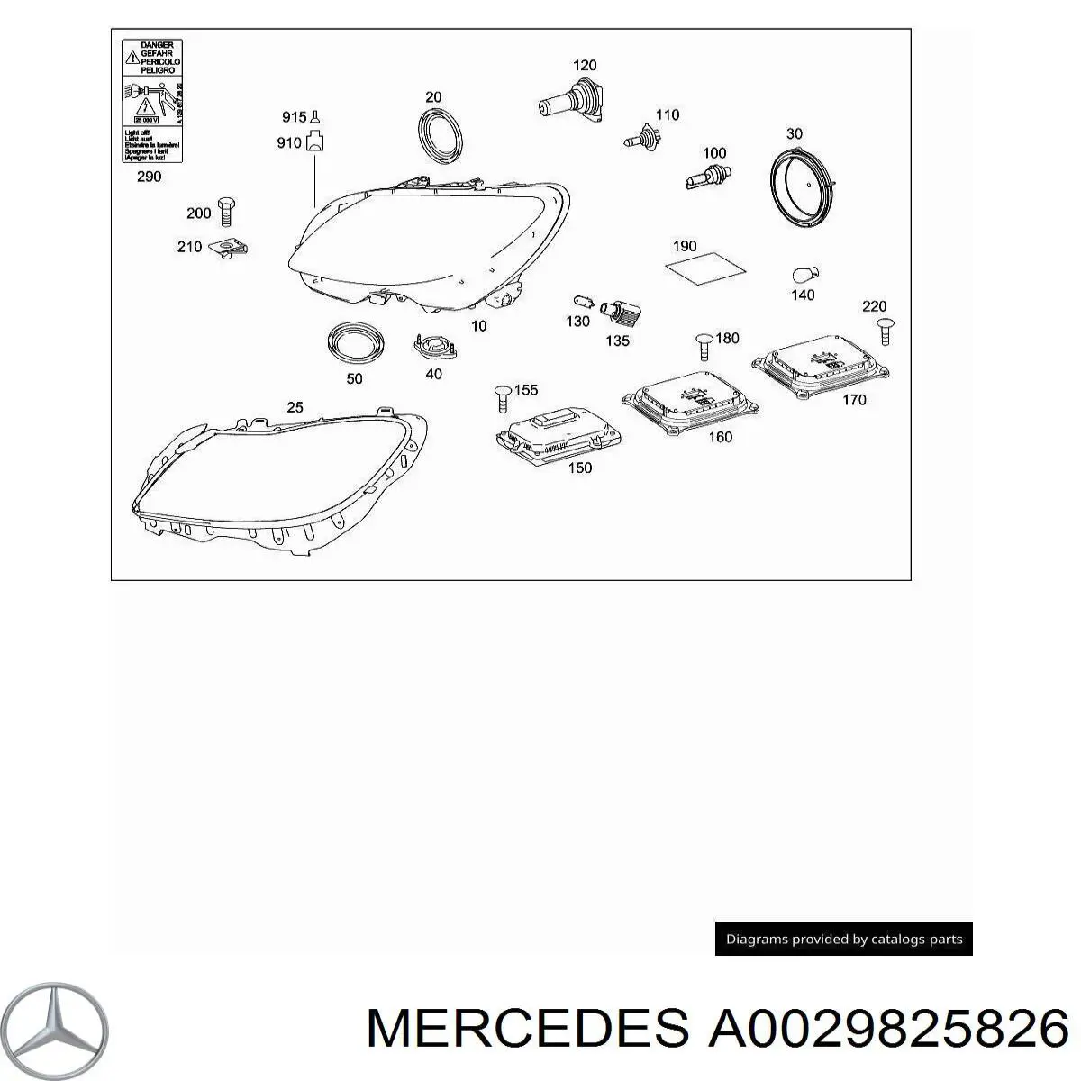 A0029825826 Mercedes 