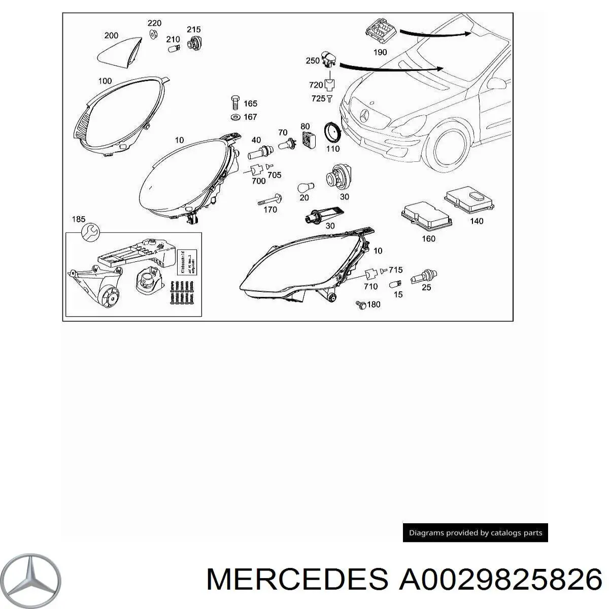  Mercedes A0029825826 ціна, від 2.98 USD