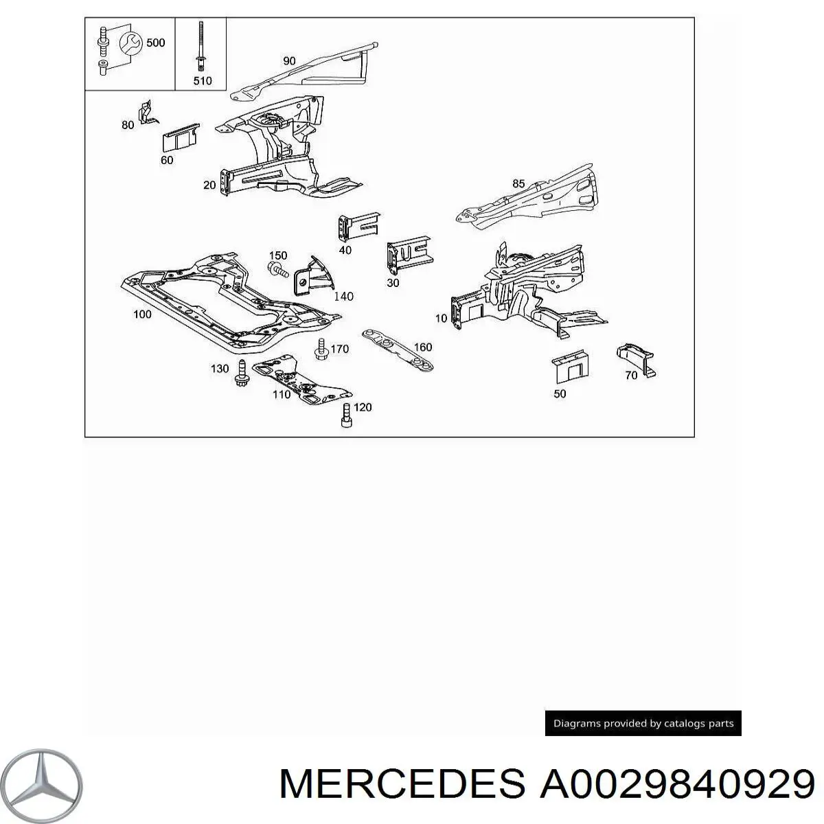 A0029840929 Mercedes Болт піддона картера