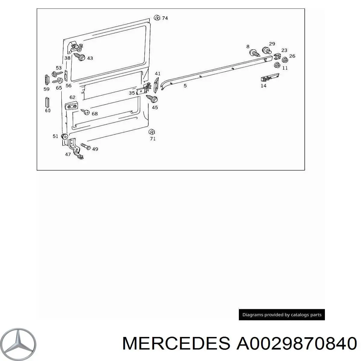  Mercedes A0029870840 ціна, від 6.98 USD