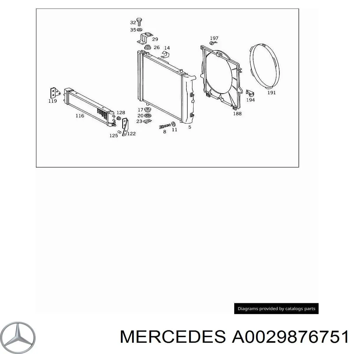 Купити A0029876751 Mercedes 