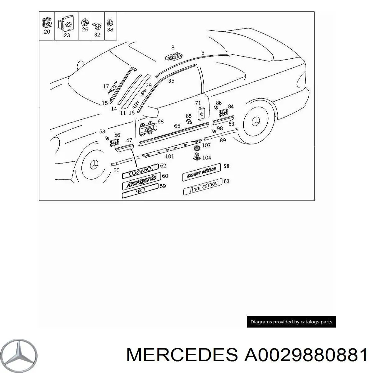  A0029880881 Mercedes