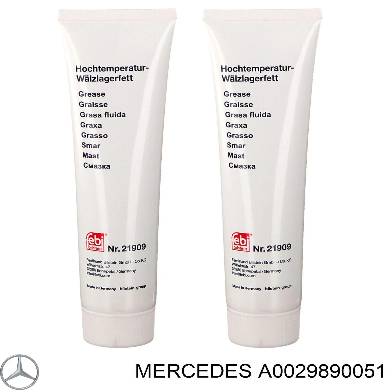 A0029890051 Mercedes Мастило для підшипників і ШРКШ