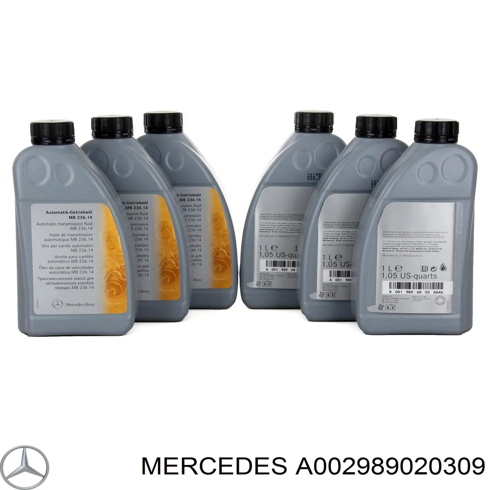 Масло трансмісії A002989020309 Mercedes