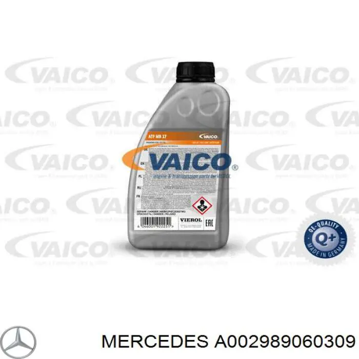 Масло трансмісії A002989060309 Mercedes