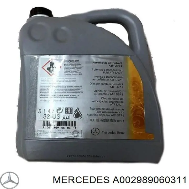 A002989060311 Mercedes Масло варіатора