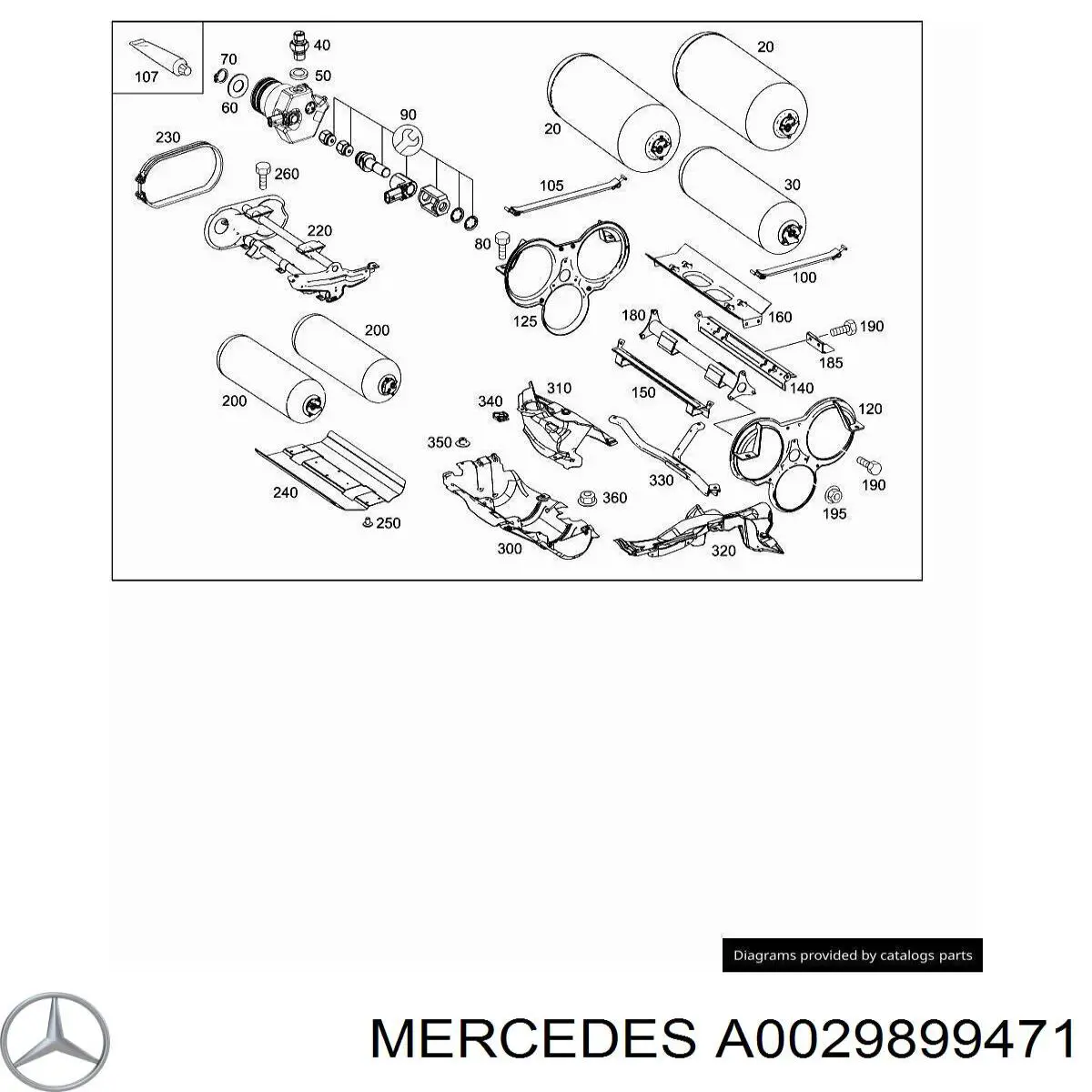 A0029899471 Mercedes 