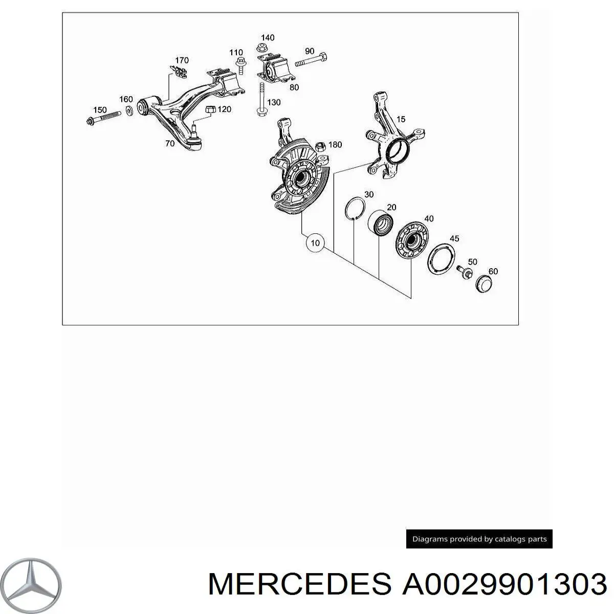 Болт передньої півосі (ШРКШа) Mercedes A0029901303 ціна, від 11.56 USD