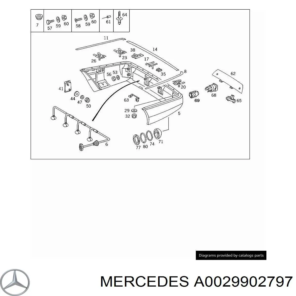 0029902797 Mercedes 