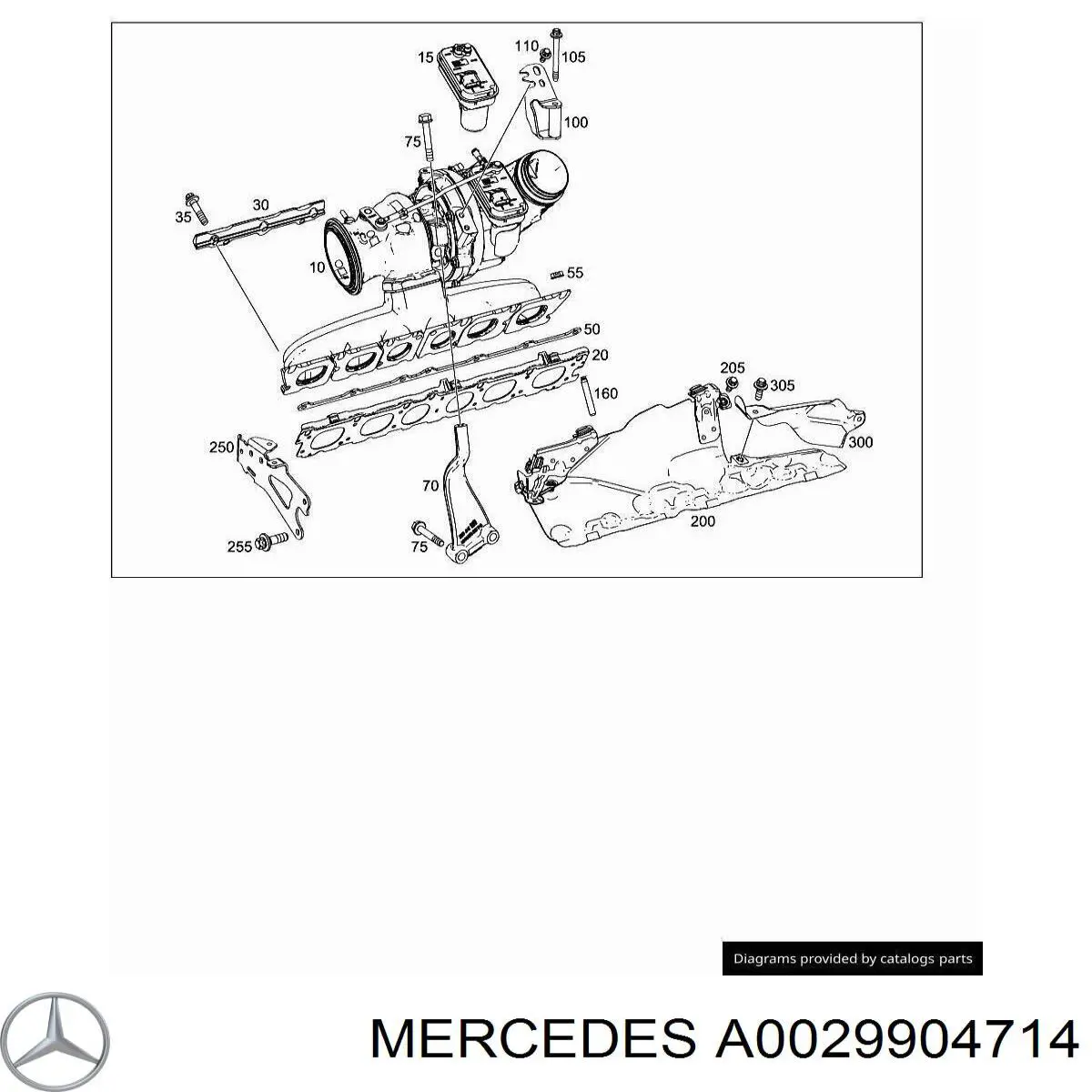 Шпилька випускного колектора Mercedes A0029904714 ціна, від 10.02 USD