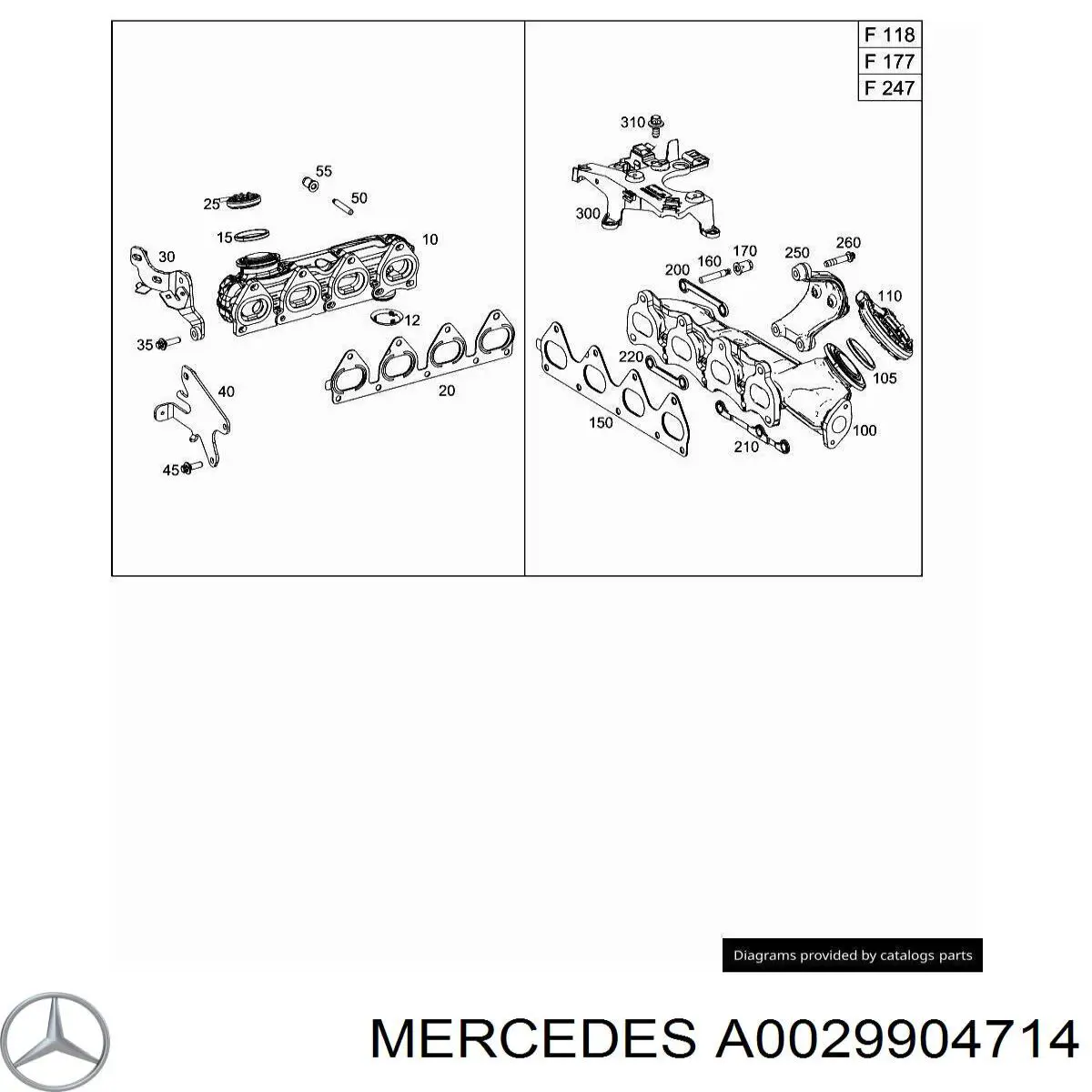 Шпилька випускного колектора на Mercedes GLB (X247)