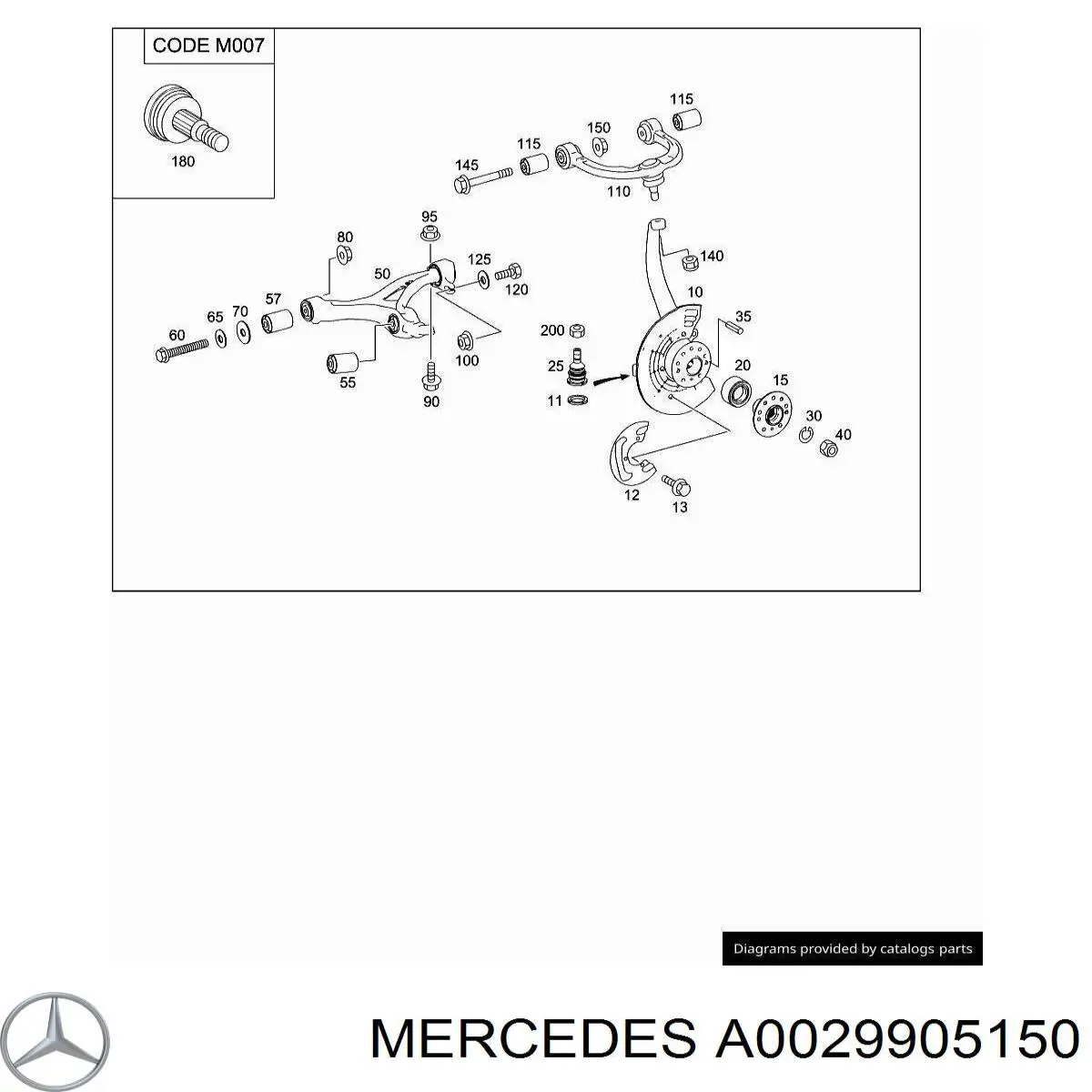  Mercedes A002990515064 ціна, від 6.77 USD