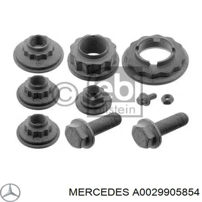 Купити A0029905854 Mercedes Гайка маточини передньої