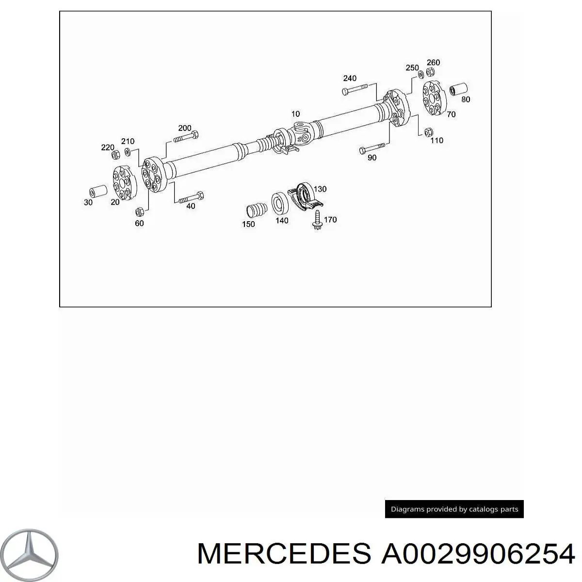  Mercedes A0029906254 ціна, від 2.84 USD