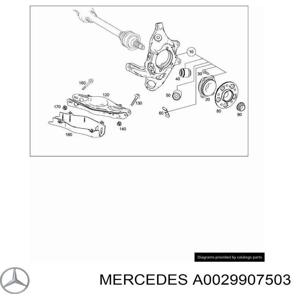  Mercedes A0029907503 ціна, від 12.82 USD
