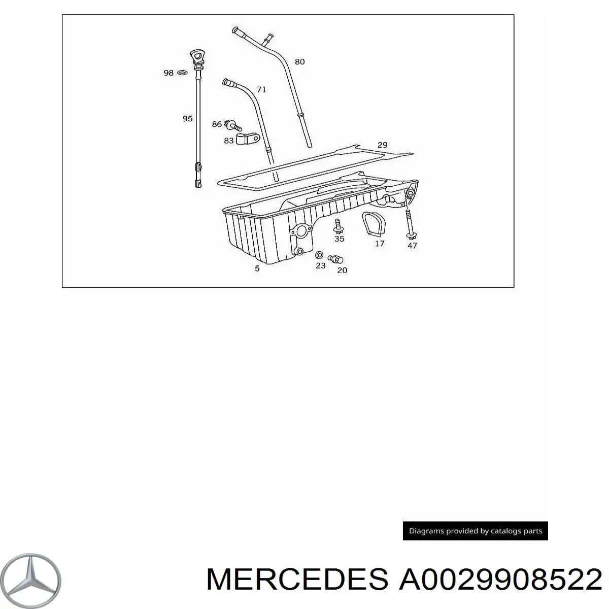 Болт піддону двигуна на Mercedes S (C140)