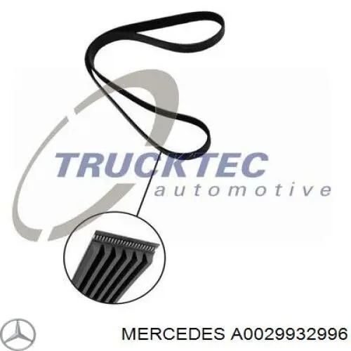 Клиновий ремінь Mercedes A0029932996 ціна, від 25.20 USD