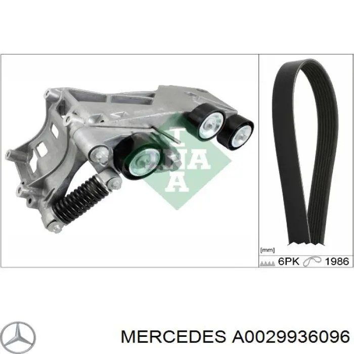 Купити A0029936096 Mercedes Ремінь генератора